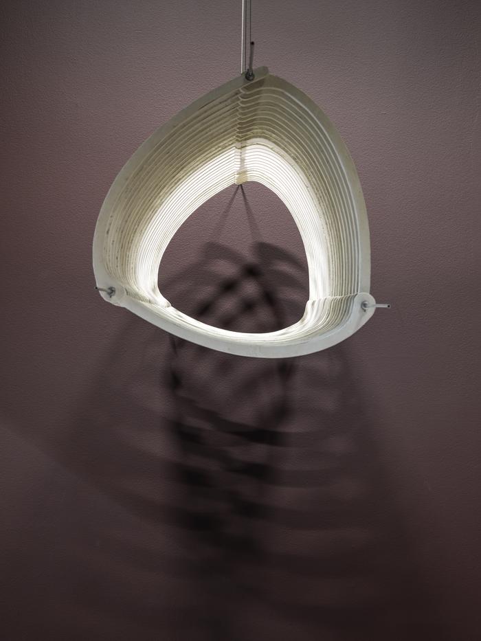 <p>Petrine Vinje, <em>Ship of the Heart (Glacier White)</em>, 2020–2022. Solid Surface composite ((Corian®, DuPontTM), Valchromat composite, adhesive filler, plaster, powdered marble, aluminium, steel). 170 x 56 x 56 cm. Photo: Eivind Lauritzen, Galleri F15. Vinje is a member of the Metode’s Editorial Board.</p>