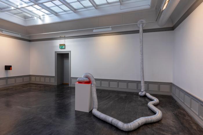 <p>Marte Eknæs, <em>Insular 6</em> (2020) and <em>Inhale</em> (2020) from the exhibition ‘Air Conditions (Kunsthall 2025)’ at Kunsthall Stavanger 2020. Photo: Oddbjørn Erland Aarstad.</p>