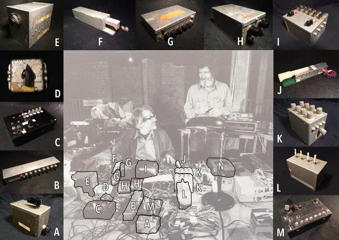 <p>Figure 47:&nbsp;Identification of individual instruments in Tudor’s setup of&nbsp;<em>Untitled</em>&nbsp;(created by You Nakai)&nbsp;</p>